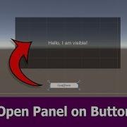 Unity Tutorial Open Panel On Button Click