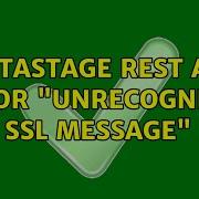 Datastage REST API Error Unrecognized SSL Message