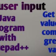 Get User Input In Java Program