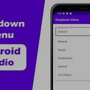 How To Make Dropdown Menu In Android Studio