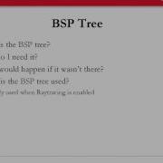 Rendering Introducing BSP Tree