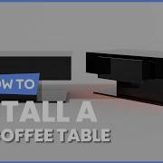 How To Install The Modern LED Coffee Table With 20 Color LED Lights JV11180 Costway Howto