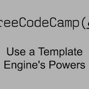 Use A Template Engine S Powers Advanced Node And Express Quality Assurance Certification