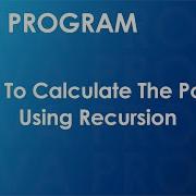 Java Program To Calculate The Power Using Recursion Java Examples