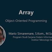 Array PBO Bahasa Indonesia