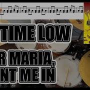 All Time Low Dear Maria Count Me In Drum Cover With SHEET MUSIC