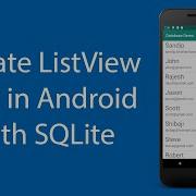 Update ListView Item In Android Studio With SQLite Database