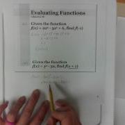 Evaluating Functions With Function Notation