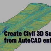 Создание поверхностей Civil 3D из выбранных объектов чертежа
