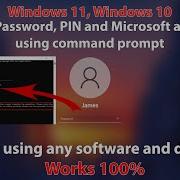 2025 Сброс забытого пароля Windows 11 PIN кода и учётной записи Microsoft с помощью командной с