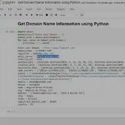 Day 89 Get Domain Name Information Using Python