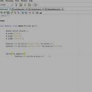 Implementation Of Stack Class Using Netbeans By Soumen Sir