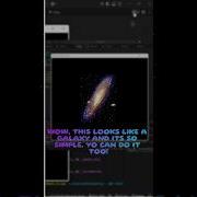 Make Galaxy Animation With Only 12 Lines Of Python Shorts Secretcodee Turtlegraphics
