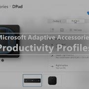 Microsoft Adaptive Accessories Productivity Profiles