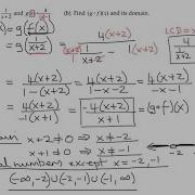Find The Composition G F X Of Two Rational Functions And Its Domain