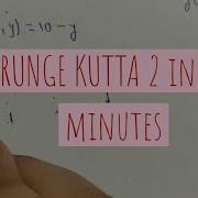 RUNGE KUTTA 2 METHOD RK 2 Optimization Techniques LECTURE 5