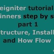 Codeigniter Tutorial For Beginners Step By Step Part 1 File Structure Installation And How Flow