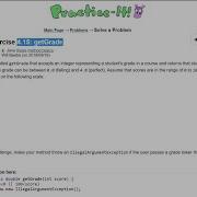 Java Practice It Exercise 4 15 GetGrade Math If Else Method Basics Parameters Double Return