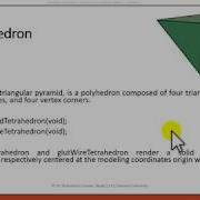 Opengl Tutorial For Beginners For 3 D Basic Primitives Tetrahedron