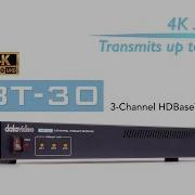 Official The Easy 4K Transmission Solution By Datavideo HBT 30 3 Channel HDBaseT Receiver Datavideo