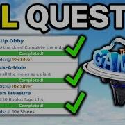 ALL QUESTS TUTORIAL Roblox The Games