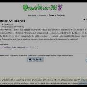 Exercise 7 4 IsSorted Java Tutorial Practice It