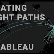 How To Create Flight Paths In Tableau By Drawing Lines Points On A Map With MAKEPOINT And MAKELINE