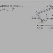 Vector Dynamics Example Kinematics Of Rigid Bodies Linkage