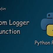 Python Custom Logger Function
