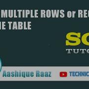 Insert Multiple Records Into The Table In Oracle Technical Aashique