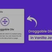 Draggable Div Element In HTML CSS JavaScript
