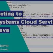Connexion Aux InterSystems Cloud Services Avec Java