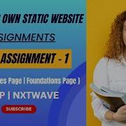 Coding Assignment 1 Assignments STATIC WEBSITE NxtWave CCBP