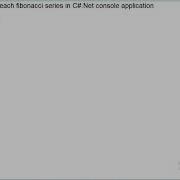 C Console Fibonacci Series 28