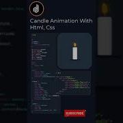 Candle Animation With Html Css