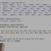Word Score Solution Design Of Computer Programs