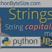 Pythons String Capitalize Method