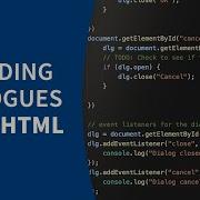 Javascript Tutorial HTML Dialogue Elements