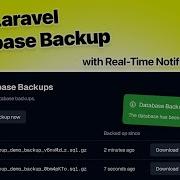 One Click Database Backups In PHP Using Laravel Queue Jobs Real Time Notifications