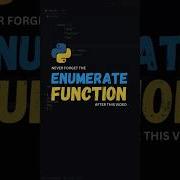 Python S Enumerate Function The Next Level Of For Loops Programming Webdevelopment Python Html