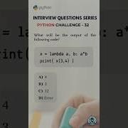 Python Questions From Top Tech Company Interviews Shorts Python Coding