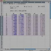 0104 The Method Of Euler In A Spreadsheet