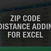 Zip Code Distance Addin Excel Calculate Distance Between Zip Codes In Excel