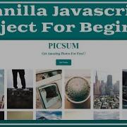 Photos App With Vanilla Javascript Beginner Vanilla Javascript Project Tutorial