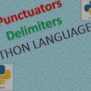 Python DELIMITERS Puncutators