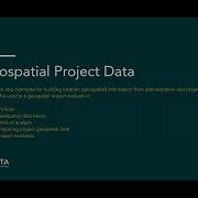 Lesson 2 Geospatial Project Data