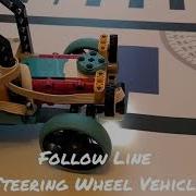 Lego SPIKE Prime Follow Line Using A Steering Wheel Car