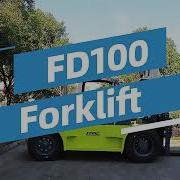 LTMG 10 Ton Diesel Forklift FD100 With Triple Stage Mast Adjustable Forks And Built In Side Shift