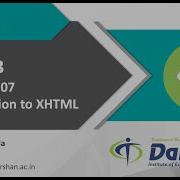 Unit 3 Introduction To XHTML
