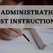 Test Administration Test Instructions